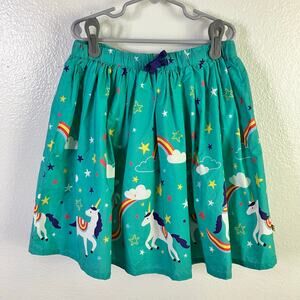 Frugi Unicorn Rainbow Skirt Size 8-9 Organic Cotton Twirly